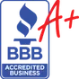 Better Business Bureau A rating badge