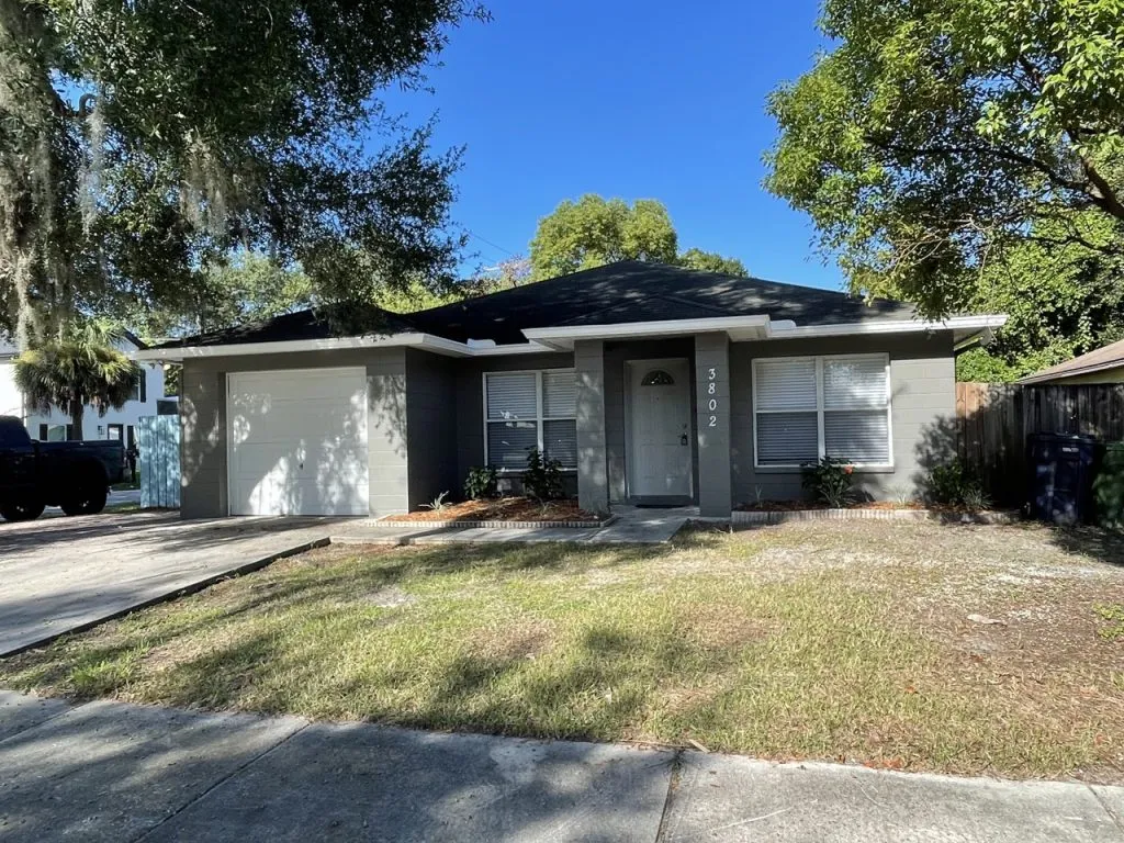 Front of a single-story home after a Tactical Construction Group project