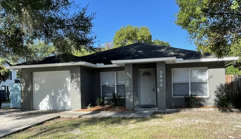 Tactical Construction Group project home at 3802 N Tampa at the start of the work